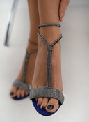 Πέδιλα με μπαρέτα και στρας tfp - Μωβ - thefashionproject.gr - TFP