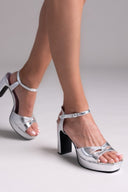 Πέδιλα με μπαρέτα MARIAMARE - Ασημί - thefashionproject.gr - MARIAMARE