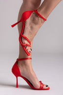 Πέδιλα με μπαρέτα ONLY 15340888 - Κόκκινο - thefashionproject.gr - ONLY
