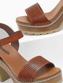 Πέδιλα με μπαρέτα Refresh 170777 - Τάουπε - thefashionproject.gr - Refresh