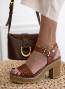 Πέδιλα με μπαρέτα Refresh 170777 - Τάουπε - thefashionproject.gr - Refresh