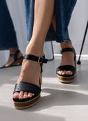 Πέδιλα με μπαρέτα Refresh 171782 - Μαύρο - thefashionproject.gr - Refresh