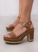 Πέδιλα με μπαρέτα Refresh 171782 - Τάουπε - thefashionproject.gr - Refresh