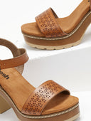 Πέδιλα με μπαρέτα Refresh 171782 - Τάουπε - thefashionproject.gr - Refresh