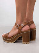 Πέδιλα με μπαρέτα Refresh 171782 - Τάουπε - thefashionproject.gr - Refresh