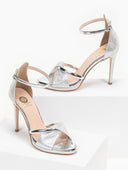 Πέδιλα με μπαρέτα tfp - Ασημί - thefashionproject.gr - Estil