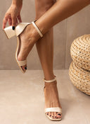 Πέδιλα με μπαρέτα TFP - Μπεζ - thefashionproject.gr - TFP