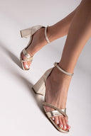 Πέδιλα με μπαρέτα TFP - Χρυσό - thefashionproject.gr - TFP