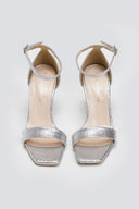 Πέδιλα με pattern TFP - Ασημί - thefashionproject.gr - TFP