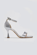 Πέδιλα με pattern TFP - Ασημί - thefashionproject.gr - TFP