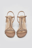 Πέδιλα με στρας και μπαρέτα - Χαλκός - thefashionproject.gr - La Coquette - 23833013002