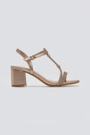 Πέδιλα με στρας και μπαρέτα - Χαλκός - thefashionproject.gr - La Coquette - 23833013002