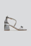Πέδιλα με στρας λουράκια TFP - Ασημί - thefashionproject.gr - TFP - 23410010003