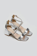 Πέδιλα με στρας λουράκια TFP - Ασημί - thefashionproject.gr - TFP - 23410010003