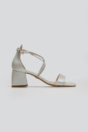 Πέδιλα με στρας λουράκια TFP - Λευκό Πέρλα - thefashionproject.gr - TFP