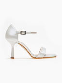 Πέδιλα με στρας μπαρέτα TFP - Λευκό - thefashionproject.gr - TFP