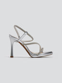 Πέδιλα με στρας Ragazza 0990 - Ασημί - thefashionproject.gr - RAGAZZA