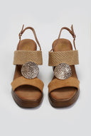 Πέδιλα με σχοίνινη φάσα ERYNN - Κάμελ - thefashionproject.gr - ERYNN