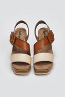Πέδιλα με τοκά Refresh 172843 - Τάουπε - thefashionproject.gr - Refresh