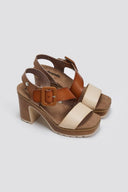 Πέδιλα με τοκά Refresh 172843 - Τάουπε - thefashionproject.gr - Refresh