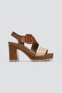 Πέδιλα με τοκά Refresh 172843 - Τάουπε - thefashionproject.gr - Refresh
