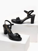 Πέδιλα με χοντρό τακούνι Ragazza 0938 - Μαύρο - thefashionproject.gr - RAGAZZA
