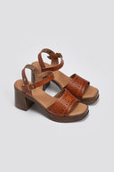 Πέδιλα με χοντρό τακούνι Refresh 172523 - Ταμπά - thefashionproject.gr - Refresh