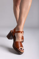 Πέδιλα με χοντρό τακούνι Refresh 172523 - Ταμπά - thefashionproject.gr - Refresh