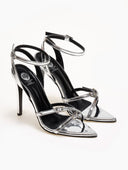 Πέδιλα μυτερά λουστρίνι TFP 75432 - Ασημί - thefashionproject.gr - TFP