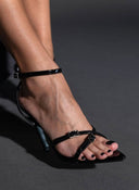 Πέδιλα μυτερά λουστρίνι TFP 75432 - Μαύρο - thefashionproject.gr - TFP