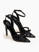 Πέδιλα μυτερά λουστρίνι TFP 75432 - Μαύρο - thefashionproject.gr - TFP