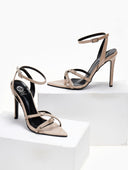 Πέδιλα μυτερά λουστρίνι TFP 75432 - Nude - thefashionproject.gr - TFP