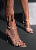 Πέδιλα μυτερά λουστρίνι TFP 75432 - Nude - thefashionproject.gr - TFP