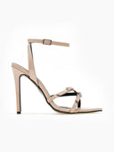 Πέδιλα μυτερά λουστρίνι TFP 75432 - Nude - thefashionproject.gr - TFP