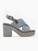 Πέδιλα platforms από ψάθα Refresh 171790