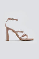 Πέδιλα σατέν με λεπτά λουράκια TFP - Nude - thefashionproject.gr - TFP - 23894004003