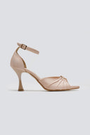 Πέδιλα σατέν με μπαρέτα TFP - Nude - thefashionproject.gr - TFP