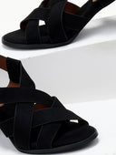 Πέδιλα suede με crossover φάσες ERYNN