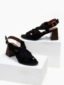 Πέδιλα suede με crossover φάσες ERYNN