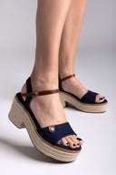 Πέδιλα suede με σχοινί στη σόλα Refresh 172578