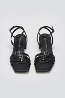 Πέδιλα χαμηλά με λεπτά λουράκια TFP - Μαύρο - thefashionproject.gr - TFP