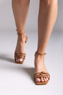Πέδιλα χαμηλά με λεπτά λουράκια TFP - Ταμπά - thefashionproject.gr - TFP