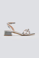 Πέδιλα χαμηλά με λουράκια TFP - Ασημί - thefashionproject.gr - TFP - 23772010003