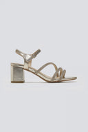 Πέδιλα χαμηλά με στρας - Χρυσό - thefashionproject.gr - La Coquette