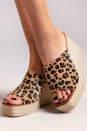 Πλατφόρμες από συνθετικό ponyskin με print Estil