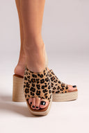 Πλατφόρμες από συνθετικό ponyskin με print Estil