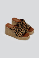 Πλατφόρμες από συνθετικό ponyskin με print Estil