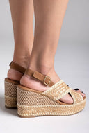 Πλατφόρμες crossover από ψάθα Xti 143821 - Τάουπε - thefashionproject.gr - Xti Footwear