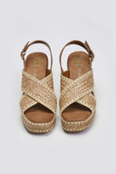 Πλατφόρμες crossover από ψάθα Xti 143821 - Τάουπε - thefashionproject.gr - Xti Footwear - 23659035002