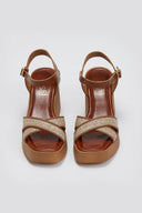 Πλατφόρμες crossover με ψάθα Estil - Ταμπά - thefashionproject.gr - Estil - 23935007003